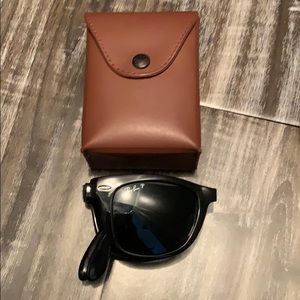 Ray ban polarized folding wayfarers
